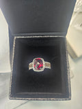 White and Chocolate diamond Ring