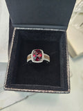 White and Chocolate diamond Ring