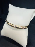 Burnished Bezel Bangle