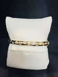 Burnished Bezel Bangle