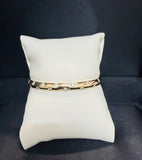 Burnished Bezel Bangle