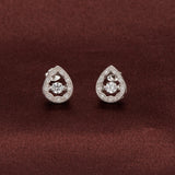 dancing stone earrings in sterling silver