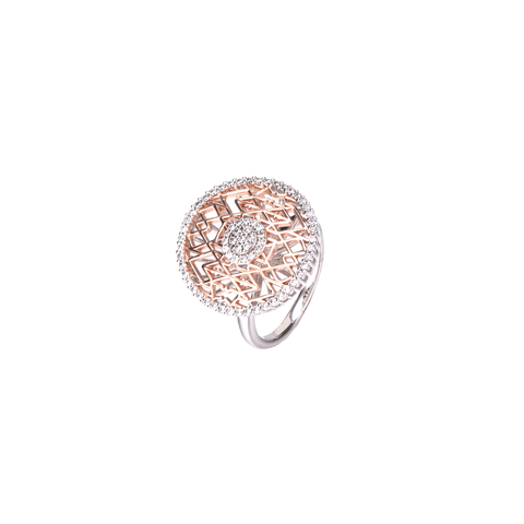 STERLING SILVER RING IN ROSE GOLD